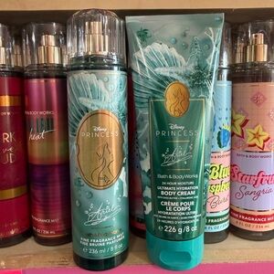 Bath & Body Works Disney princess Ariel Fragrance Mist and Body Cream - Teal